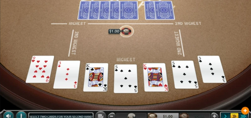 How do pai gow poker rounds progress?